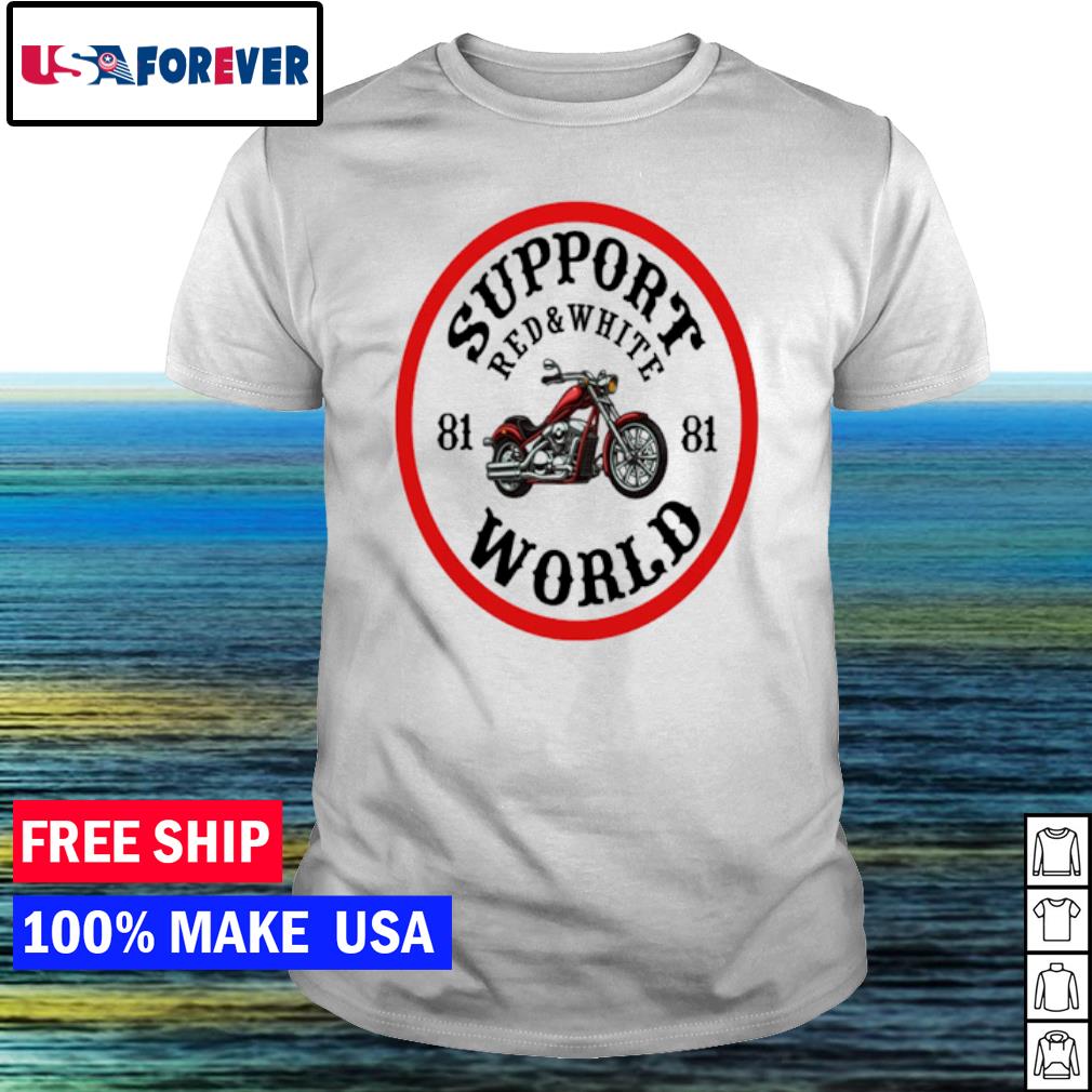 Support World red and white 81 shirt - Nemo Clothing LLC