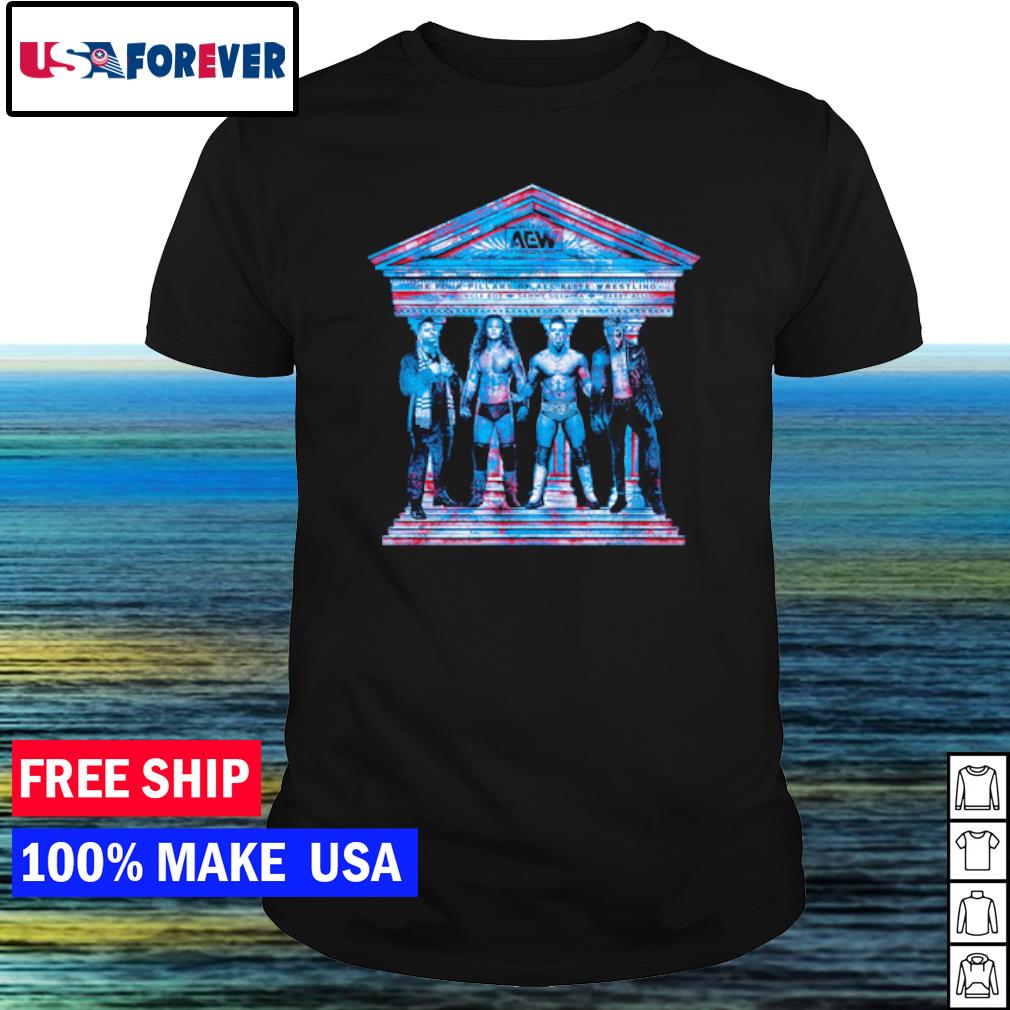 Awesome the four pillars of all elite wrestling MJF Jungle Boy Sammy Guevara Darby Allin shirt