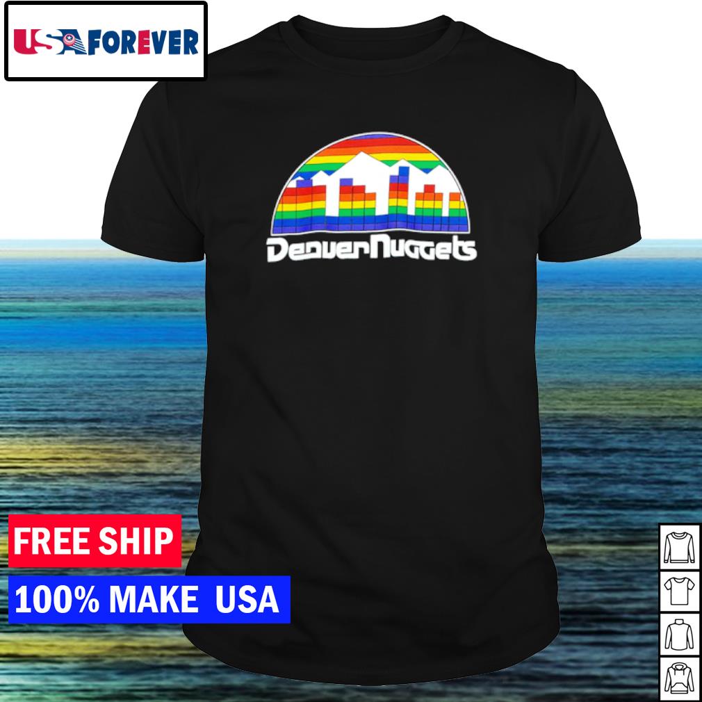 Best denver Nuggets Rainbow Skyline retro shirt
