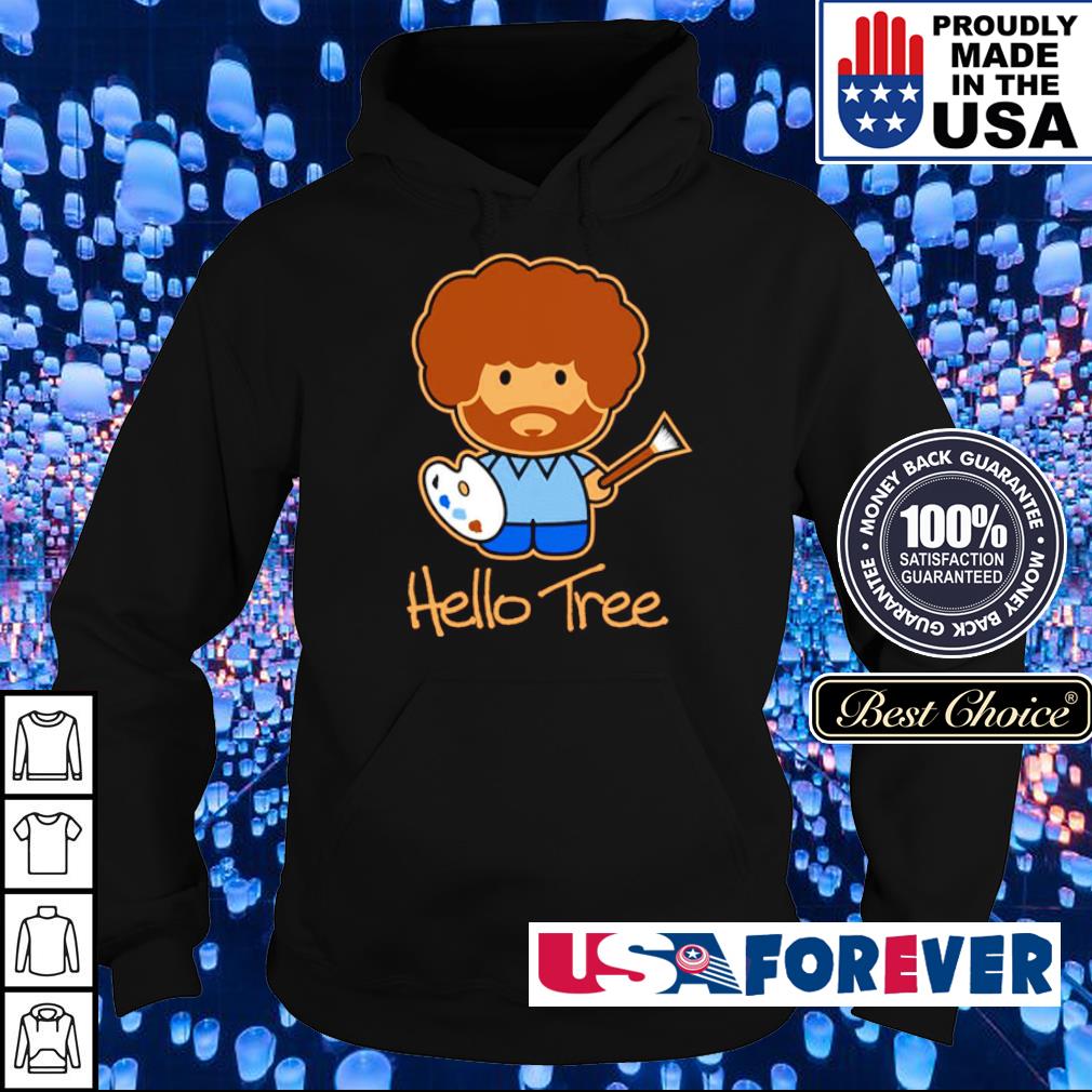 bob ross cat hoodie